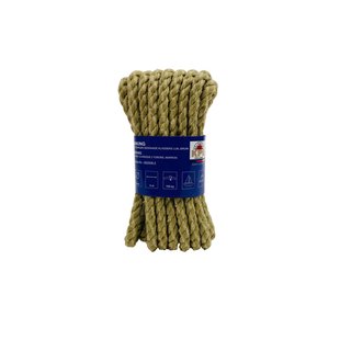 Seilflechter Wiking Geslagen Touw Met 3 Strengen Bruin – 8 Mm X 5 M