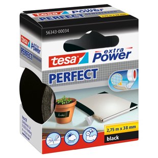 Tesa Duct Tape Extra Power Perfect - Zwart - 2.75m X 50mm
