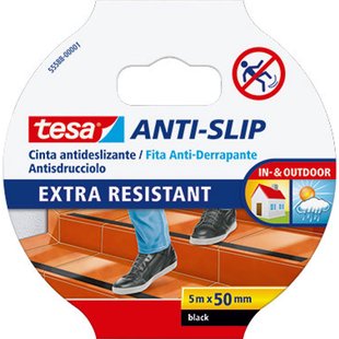 Tesa Anti-sliptape 50mm 5m Zwart