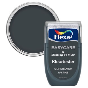 Flexa Strak Op De Muur Verftester - Mat - Grafietblauw / Ral 7016 - 30ml