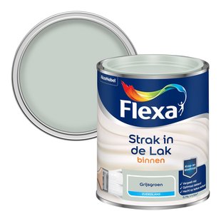 Flexa Strak In De Lak Zijdeglans Grijsgroen 750ml
