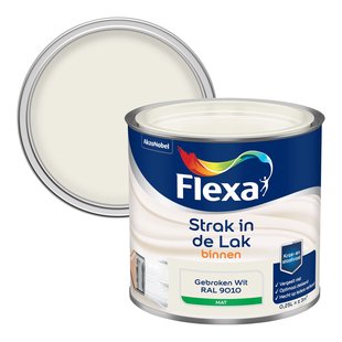 Flexa Strak In De Lak Mat Ral9010 0,25l