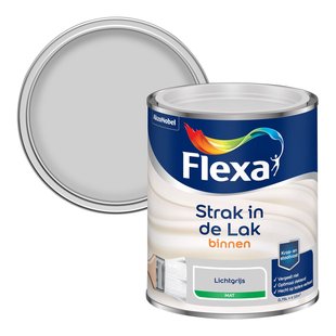 Flexa Strak In De Lak Mat Lichtgrijs 0,75l
