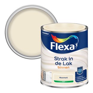 Flexa Strak In De Lak Mat Roomwit 0,75l