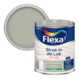 Flexa Strak In De Lak Mat Saliegroen 0,75l