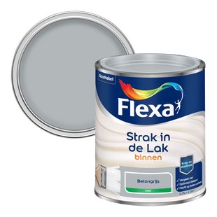 Flexa Strak In De Lak Mat Betongrijs 0,75l