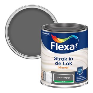 Flexa Strak In De Lak Mat Antracietgrijs 0,75l