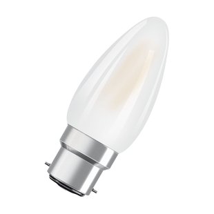 Osram Ledlamp Kaars Superstar - D3,5cm - Dimbaar - Warm Wit - B22d - 3,4w