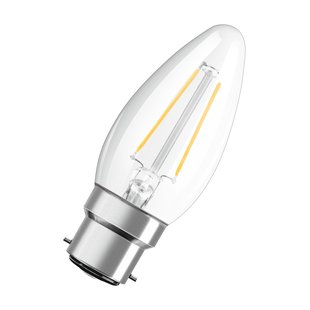 Osram Ledfilamentlamp Kaars Star - D3,5cm - Warm Wit - B22d - 2,5w