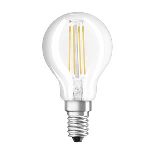 Osram Ledfilamentlamp Peertje Superstar - D4,5cm - Dimbaar - Warm Wit - E14 - 3,4w