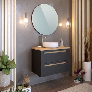 T-bath Badmeubelset Etna 80cm Zwart Eik