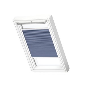 Velux Manueel Verduisterend Plisségordijn Fhc Mk08 1156swl Blauw White Line