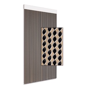 Degor Vliegengordijn Nova - 90x215cm - Zwart/wit - Huisdiervriendelijk