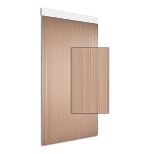 Degor Vliegengordijn Tira - 90x215cm - Transparant - Kunststof