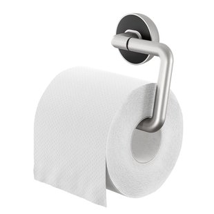 Tiger Toiletrolhouder Cooper - Rvs/zamak/abs - Rvs Geborsteld/zwart