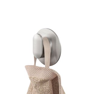 Tiger Cooper Handdoekhaak Medium Met Zelfklevende Wandsteun Rvs Geborsteld