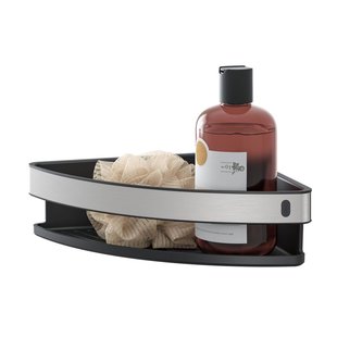 Tiger Cooper Douchemand Hoek 21cm Zwart / Rvs Geborsteld