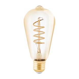 Eglo Ledfilamentlamp Edison - D6,4cm - Dimbaar - Warm Wit - E27 - 4w