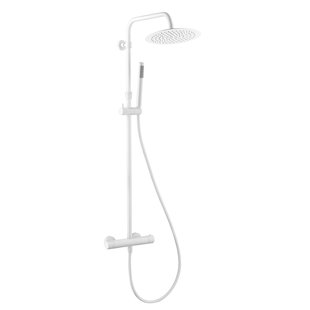Essebagno Regendouche Luisa Ii 250 - Met Thermostatische Kraan - Wit - Rond - Met Handdouche - 15cm Hartafstand - Waterbesparend
