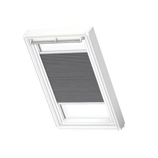 Velux Manueel Verduisterend Plisségordijn Fhc Ck01 1170swl Donkertaupe White Line