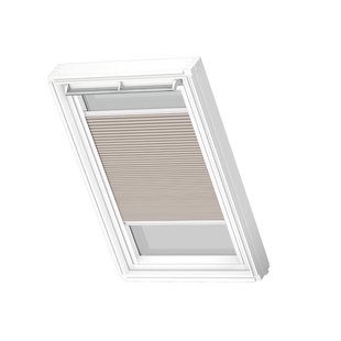 Velux Manueel Verduisterend Plisségordijn Fhc M04 1171swl Donkerzand White Line