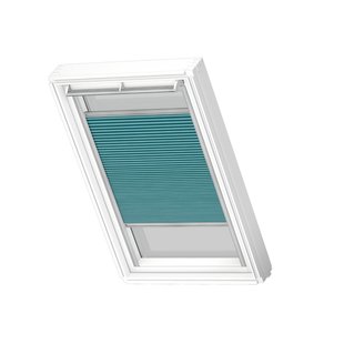 Velux Manueel Verduisterend Plisségordijn Fhc Fk04 1173s Petrol Blauw
