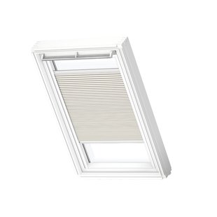 Velux Manueel Verduisterend Plisségordijn Fhc M08 1172swl Lichtgrijs White Line