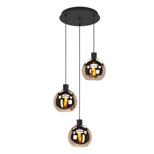 Eglo Hanglamp Cesenatico Glas Koper ⌀42,6cm 3xe27