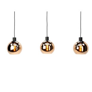 Eglo Hanglamp Cesenatico Glas Koper 3xe27