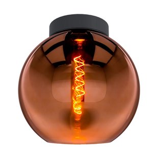 Eglo Plafondlamp Cesenatico Glas Koper ⌀25cm E27