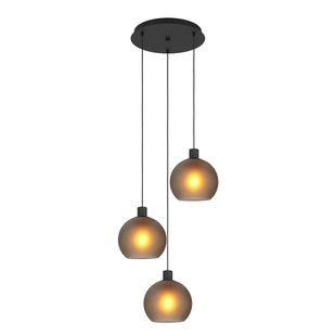 Eglo Hanglamp Cesenatico Gerookt Glas ⌀42,6cm 3xe27