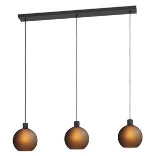 Eglo Hanglamp Cesenatico Gerookt Glas 3xe27