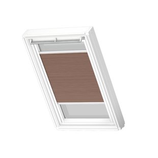 Velux Manueel Verduisterend Plisségordijn Fhc Mk06 1165swl Lichtbruin White Line