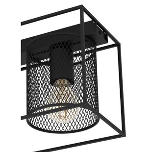 Eglo Plafondlamp Catterick Zwart 2xe27