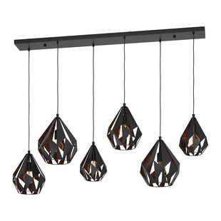 Eglo Hanglamp Carlton 1 Zwart 6xe27