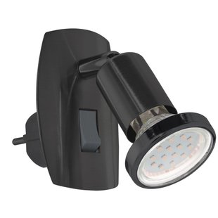 Eglo Stekkerspot Mini 4 Zwart Gu10 4,5w