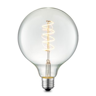 Home Sweet Home Ledfilamentlamp Globe Spiral - D12,5cm - Dimbaar - Warm Wit - E27 - 4w
