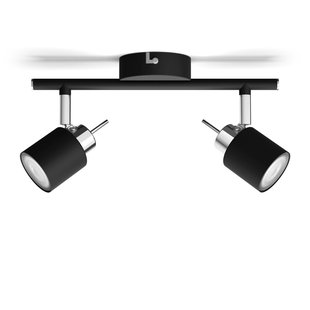 Philips Spot Meranti Zwart 2xgu10