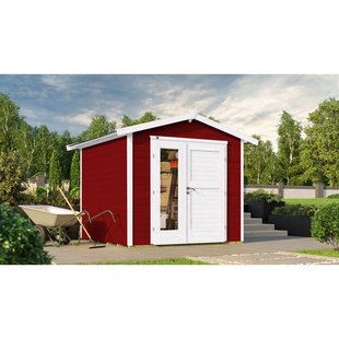 Weka Tuinhuis 224 A Zweed - Rood - 235x239cm