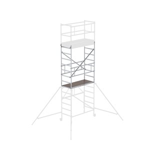Altrex Vouwsteiger Rs Tower 34 - Module 3 - Aluminium - Werkhoogte 5,80-7,80m
