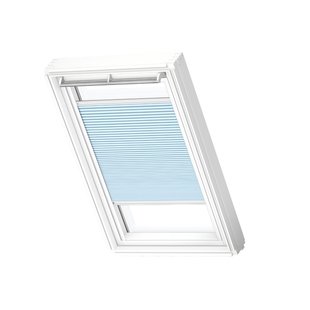 Velux Manueel Verduisterend Plisségordijn Fhc Pk08 1169swl Lichtblauw White Line