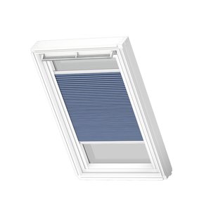 Velux Manueel Verduisterend Plisségordijn Fhc P04 1156swl Blauw White Line