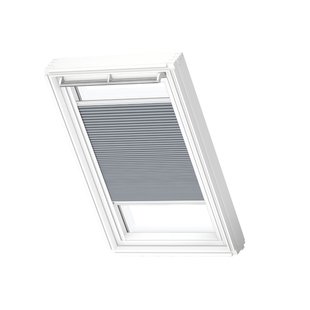 Velux Manueel Verduisterend Plisségordijn Fhc P10 1163swl Grijs White Line