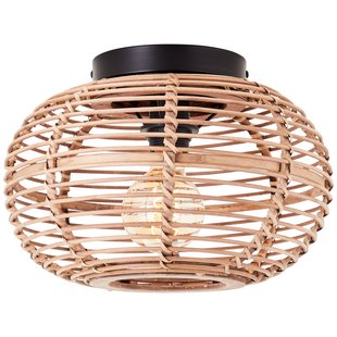 Brilliant Plafondlamp Woodball Rotan ⌀32cm E27