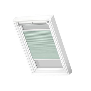 Velux Manueel Verduisterend Plisségordijn Fhc Sk01 1168swl Stoffig Groen White Line