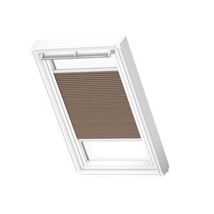 Velux Manueel Verduisterend Plisségordijn Fhc Sk06 1165swl Lichtbruin White Line