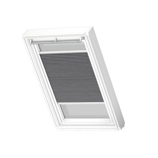 Velux Manueel Verduisterend Plisségordijn Fhc Sk06 1170swl Donkertaupe White Line