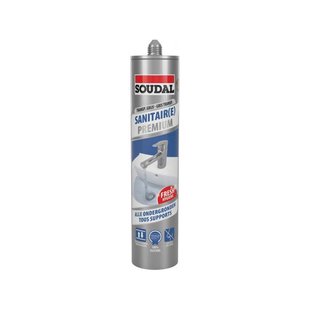 Soudal Silicone Sanitaire Premium Grijs 290ml