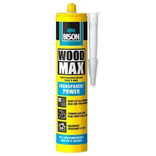 Bison Wood Max Transparent Power Houtlijm 320gr