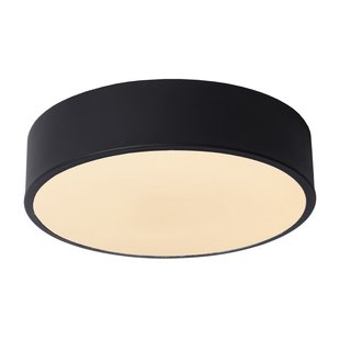 Lucide Plafondlamp Unar - Zwart - 20cm - 12w